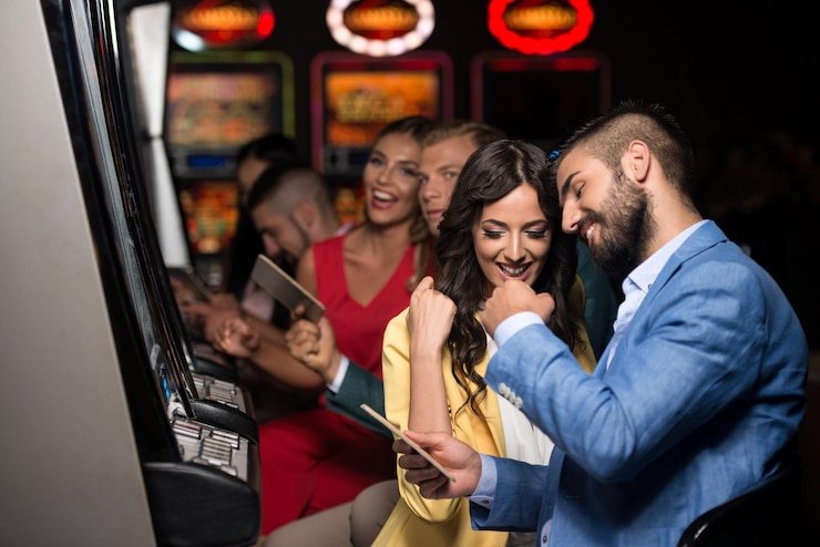 Ilustrasi berbagai jenis game slot online tersedia di platform superking77 Indonesia